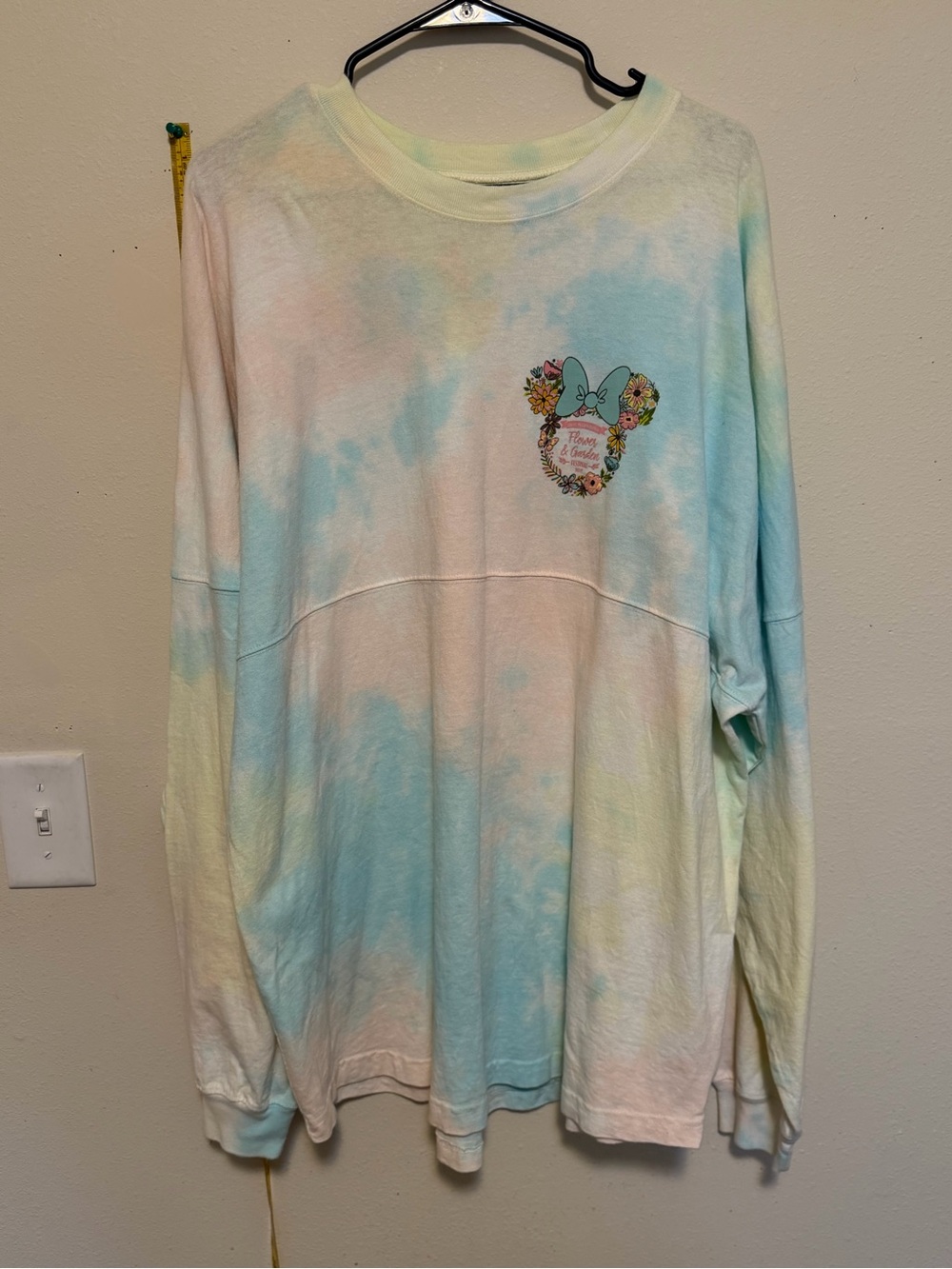 Disney Minnie Mouse Flower Garden Festival Spirit Jersey XL Tie Dye